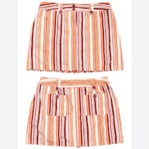 Striped Multicolor Women's Skirt short inside